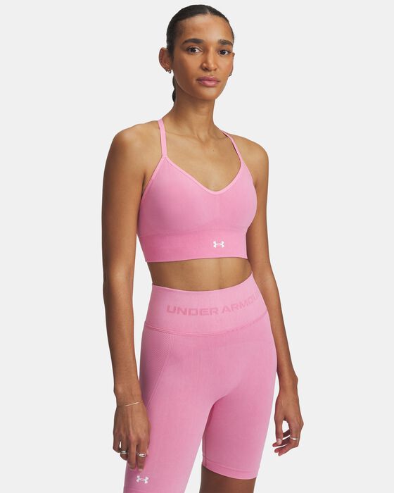 Women's UA Vanish Seamless Washed Low Sports Bra image number 0